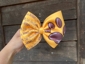 School Pride Bow-add team to notes